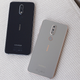 The Nokia 7.1's two color options: midnight blue and gloss steel.